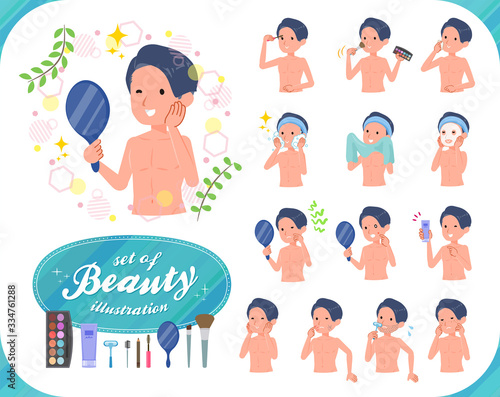 flat type underwear men_beauty