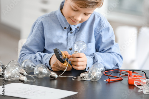 Cute little electrician per...