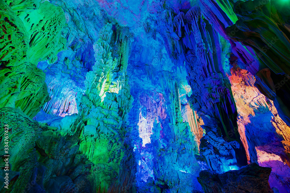 Reed Flute cave, Guilin. Reed Flute cave, Guilin.