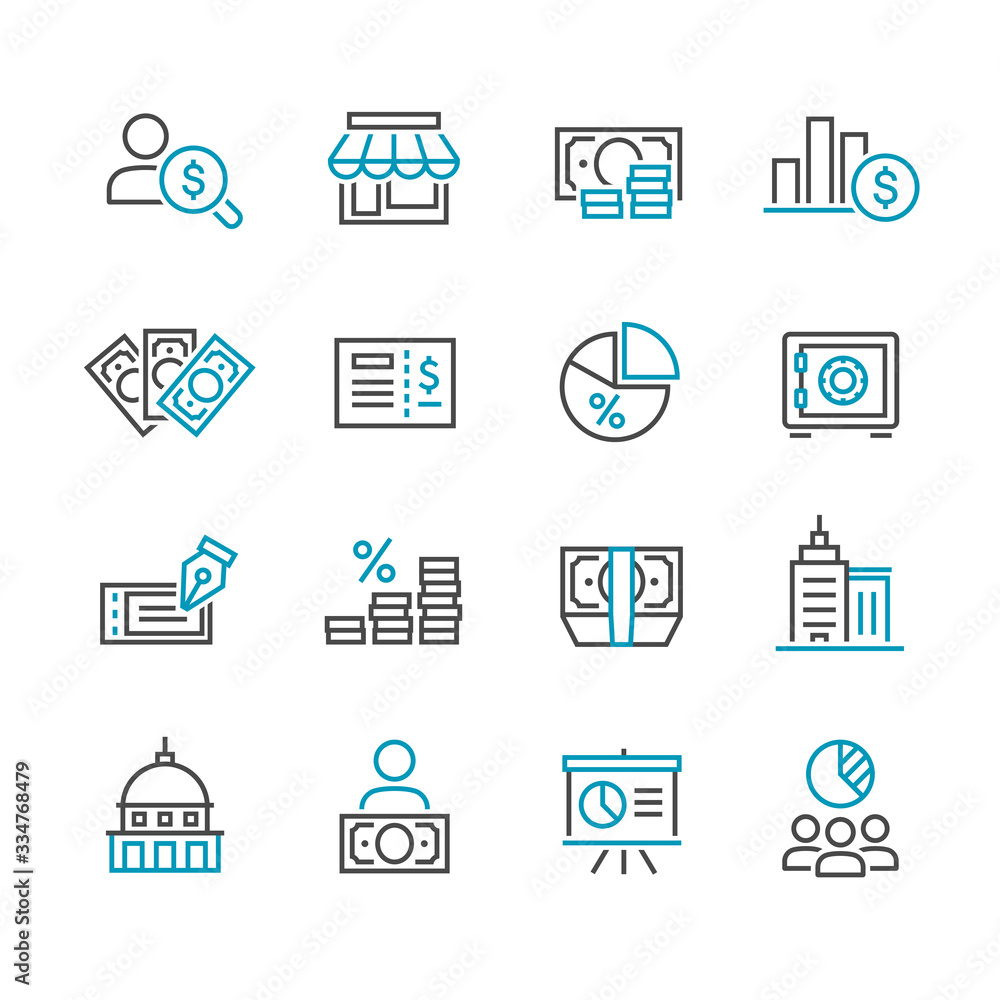business and finance icon set business and finance icon set