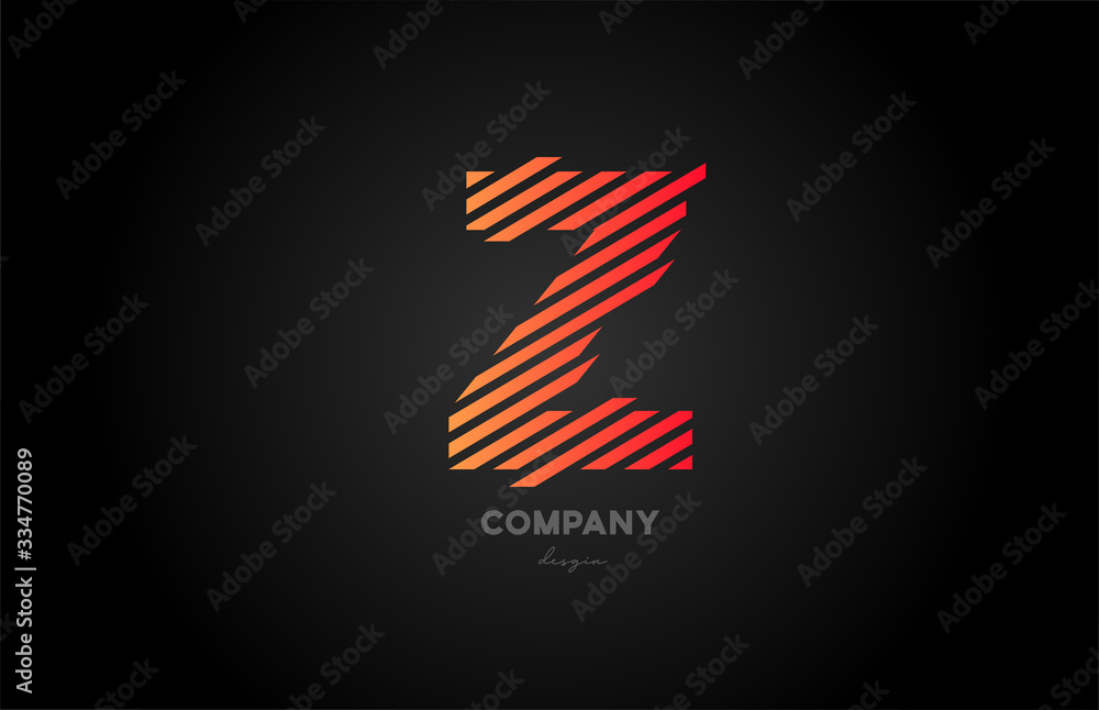 Z orange alphabet letter logo icon design for business and company Z orange alphabet letter logo icon design for business and company