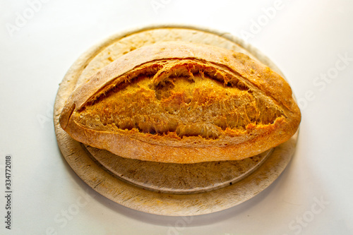 Italian hard wheat bread photo