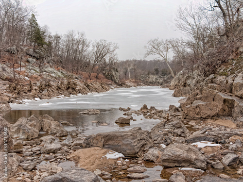 River Ice and Rocks