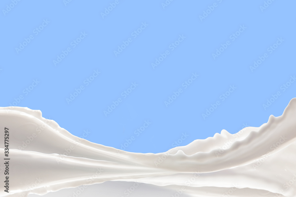 Milk Splash On blue background Milk Splash On blue background