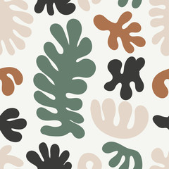 Fototapete Organische Formen Matisse inspirierte Formen neutrale Töne  © C Design Studio