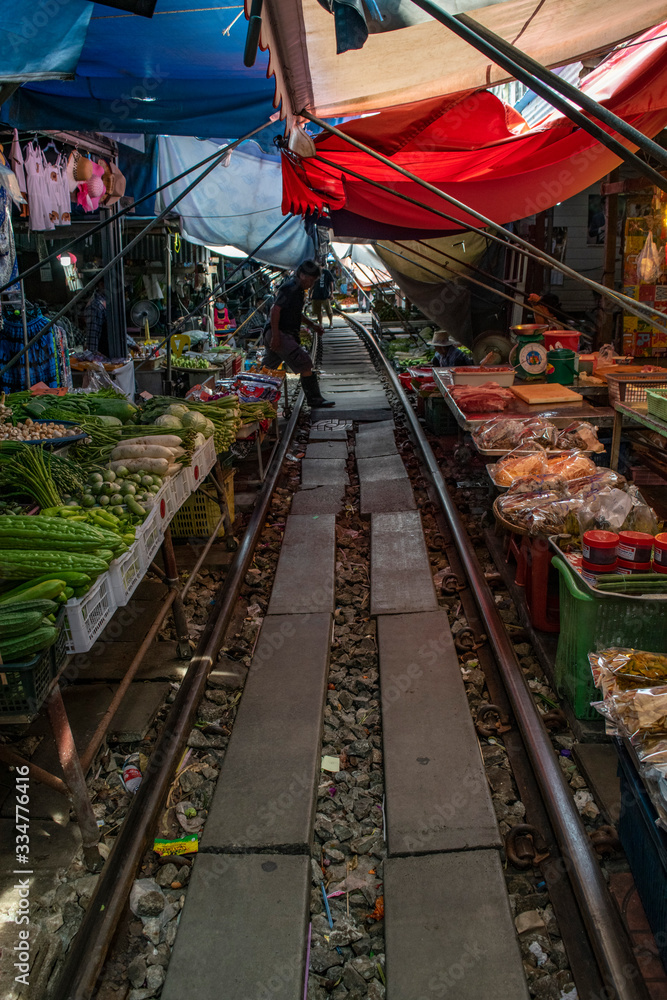 Maeklong Railway Market thailand
