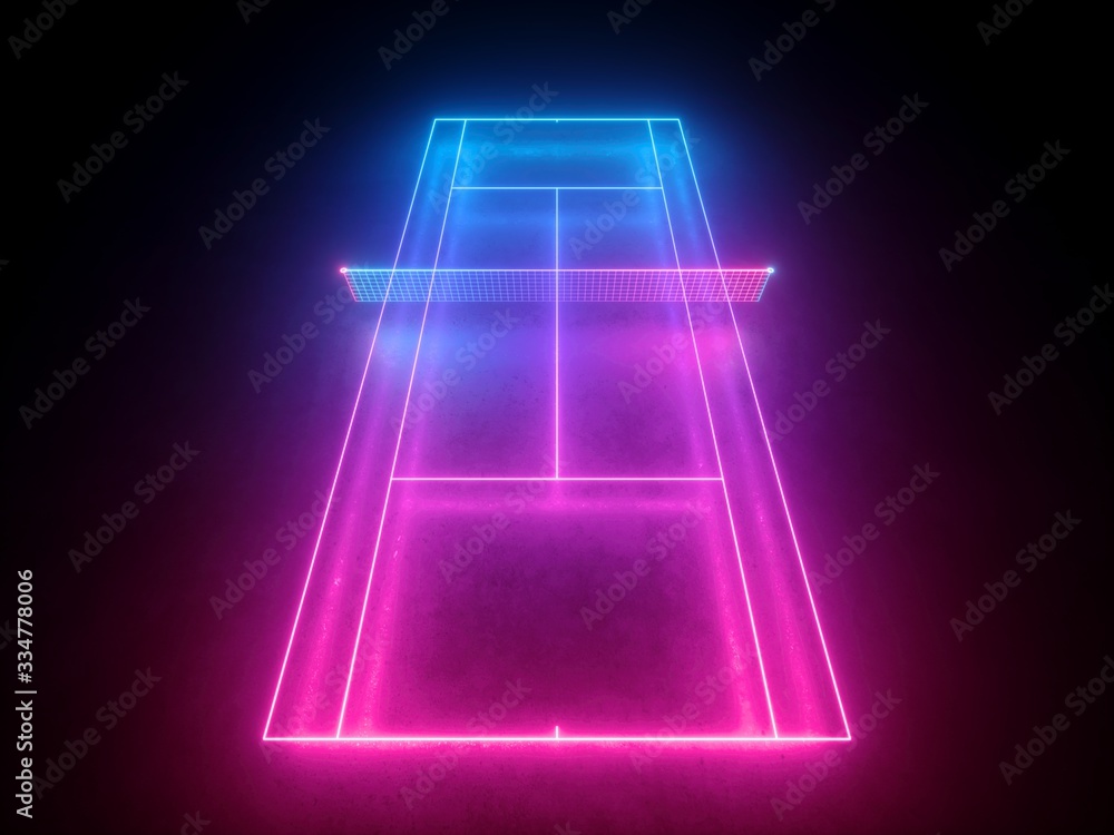 3d-render-neon-tennis-court-scheme-with-net-virtual-sport-playground