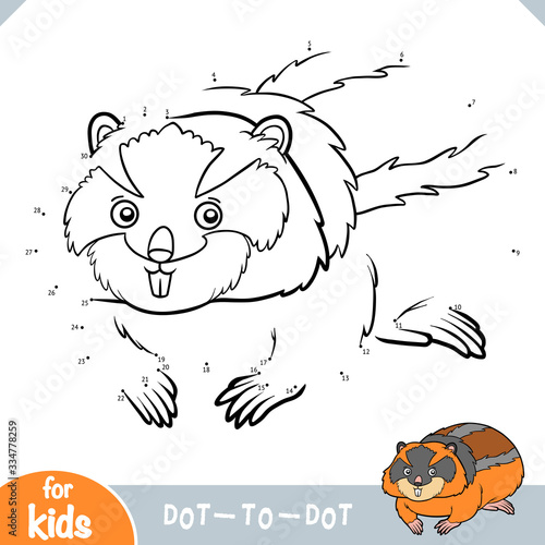 Numbers game, education game for children, Lemming