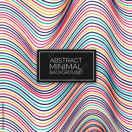 Moving colorful lines of abstract background