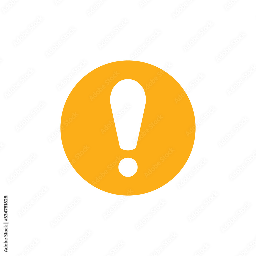 exclamation. Simple modern icon design illustration. exclamation. Simple modern icon design illustration.