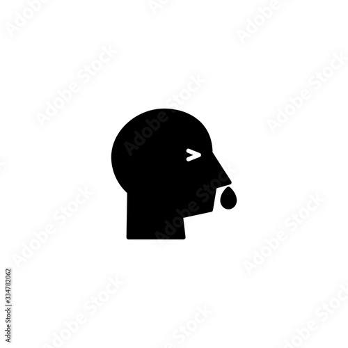sneeze, snot icon vector illustration