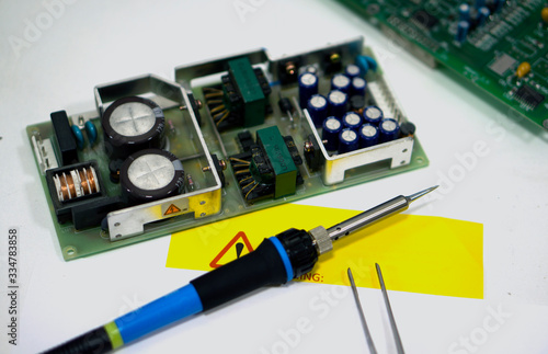 Repair of electronics at the master's workplace