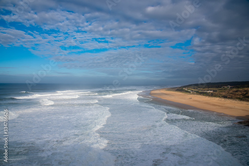 coast of the Atlantic Ocean. Nazare, Portugal