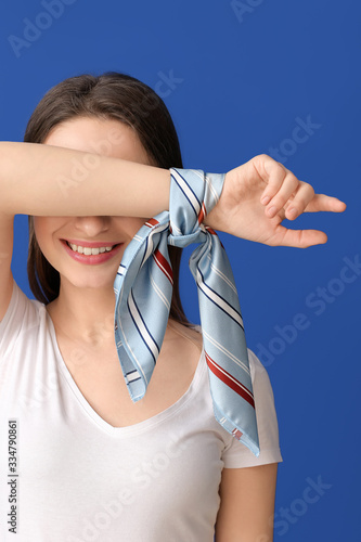Beautiful young woman with ...