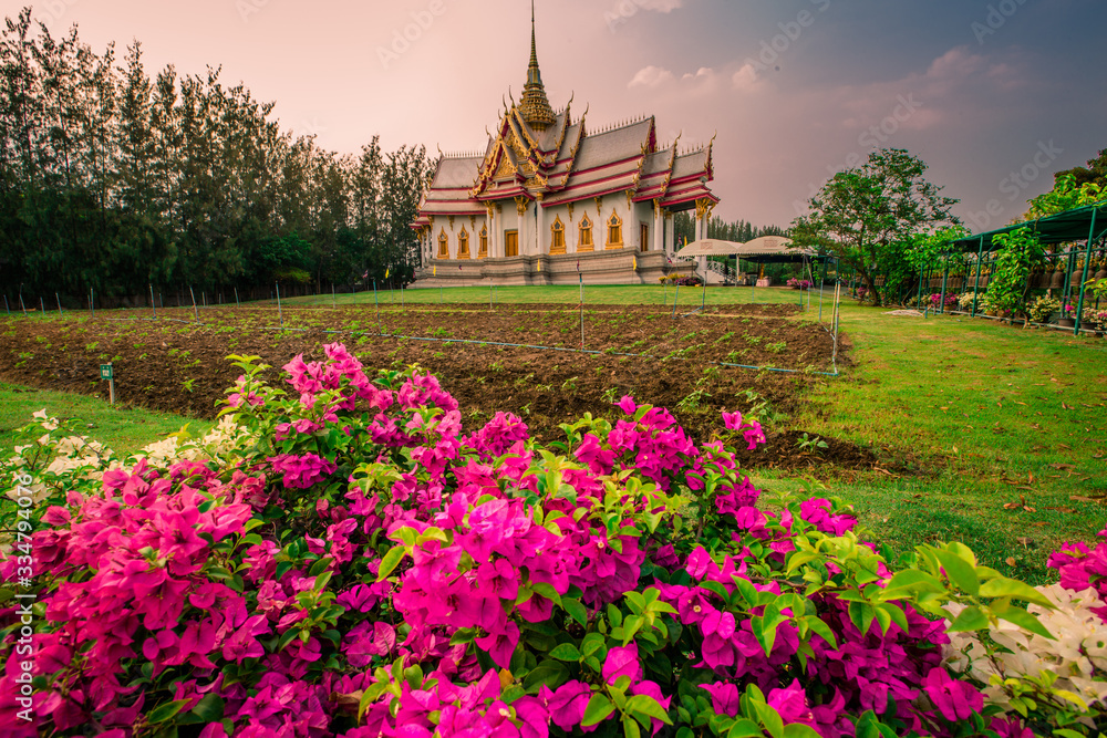 Wallpaper Wat Lan Boon Mahawihan Somdet Phra Buddhacharn(Wat Non Kum)is the beauty of the church that reflects the surface of the water, popular tourists come to make merit and take a public photo Wallpaper Wat Lan Boon Mahawihan Somdet Phra Buddhacharn(Wat Non Kum)is the beauty of the church that reflects the surface of the water, popular tourists come to make merit and take a public photo