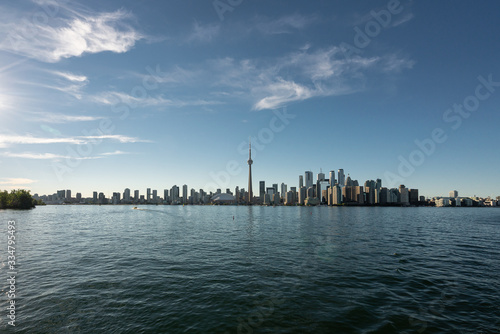 Toronto city skyline from Toronto Island