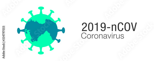 coronavirus logo 2019-nCoV covid-19 corona virus vector	