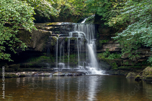 View of Cauldron Force at West Burton in The Yorkshire Dales National Park