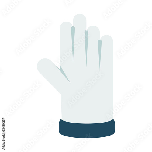 Latex Housekeeping Hand Protection Gloves Vector Color Icon design, nitrile janitorial cleaning gloves on white backgorund, Coronavirus prevention Healthworker Medical Mitten