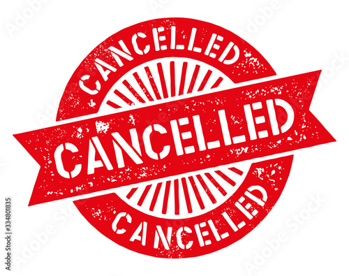  Cancelled vector stamp