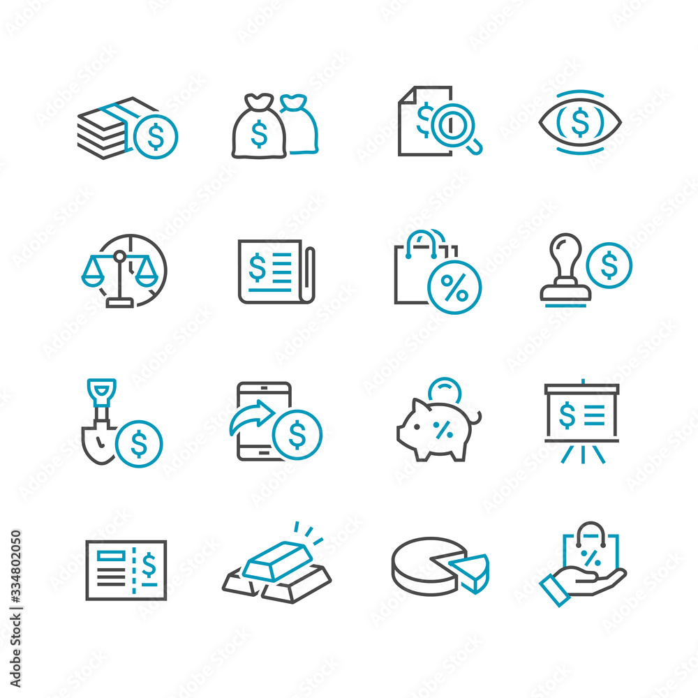 business and finance icon set business and finance icon set
