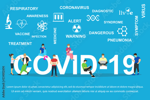 Dangerous chinese nCoV coronavirus, SARS pandemic risk alert Symptoms. Chinese virus.