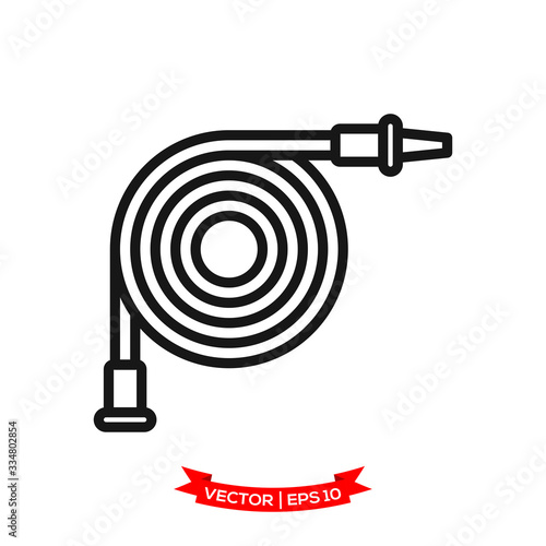 fire hose icon in trendy flat style