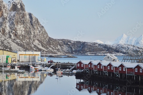 Fisherman village at Svolvaer, Normway