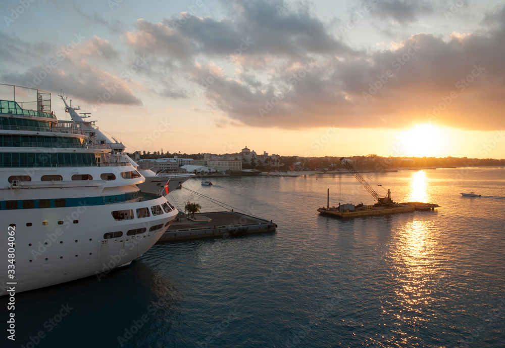 The Sunset Over Nassau Harbour