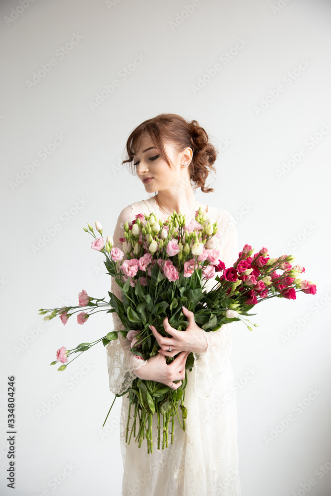 girl with flowers, mother's day