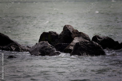 rocks in the water
