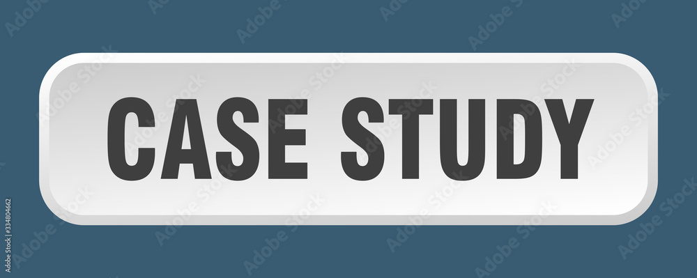 case study button. case study square 3d push button