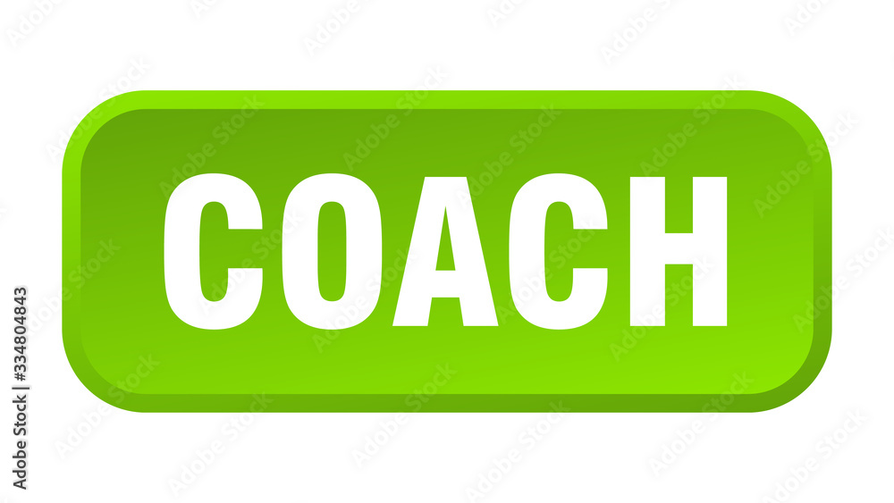 coach button. coach square 3d push button