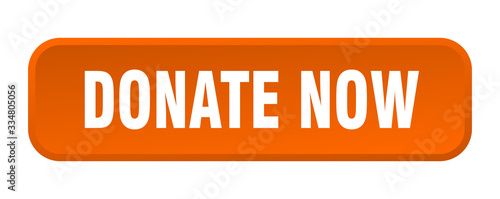 donate now button. donate now square 3d push button