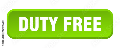 duty free button. duty free square 3d push button