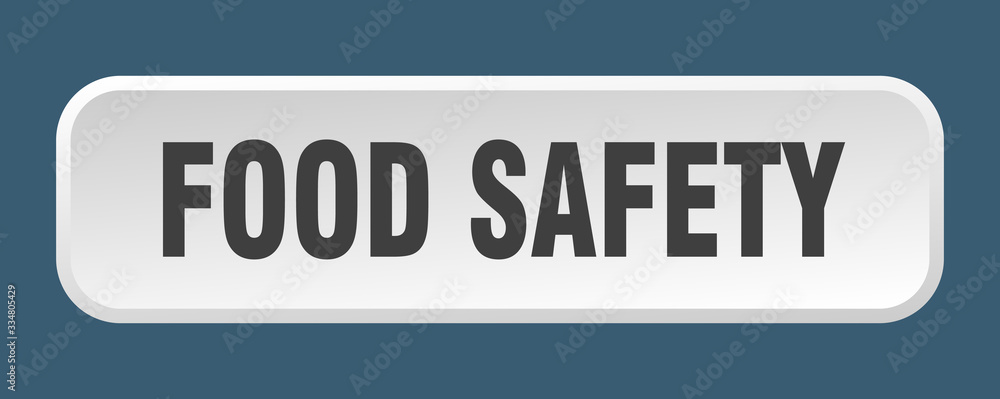 food safety button. food safety square 3d push button food safety button. food safety square 3d push button