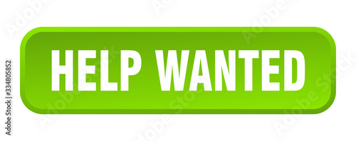 help wanted button. help wanted square 3d push button
