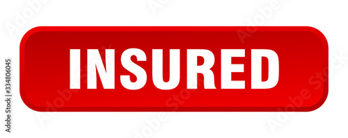 insured button. insured square 3d push button