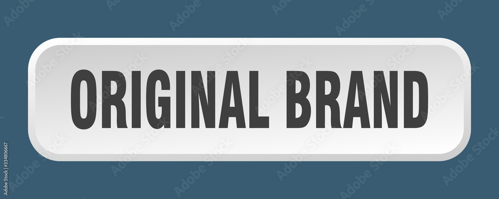 original brand button. original brand square 3d push button original brand button. original brand square 3d push button