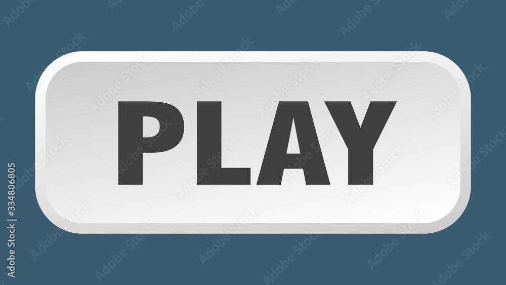 play button. play square 3d push button play button. play square 3d push button