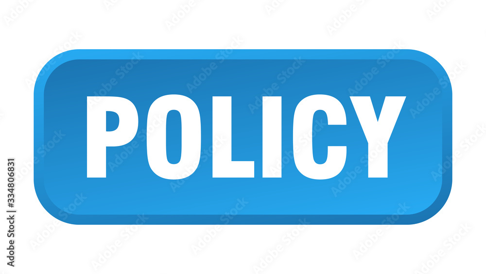 policy button. policy square 3d push button policy button. policy square 3d push button