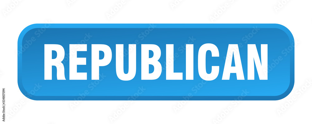 republican button. republican square 3d push button republican button. republican square 3d push button