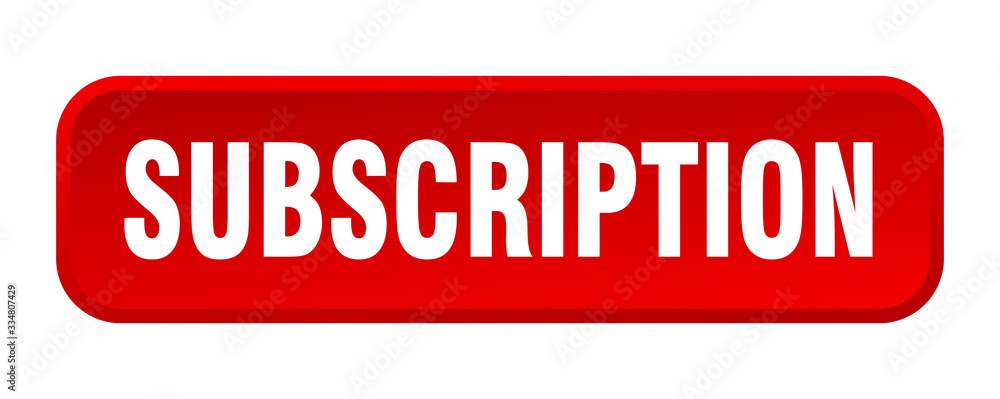 subscription button. subscription square 3d push button subscription button. subscription square 3d push button