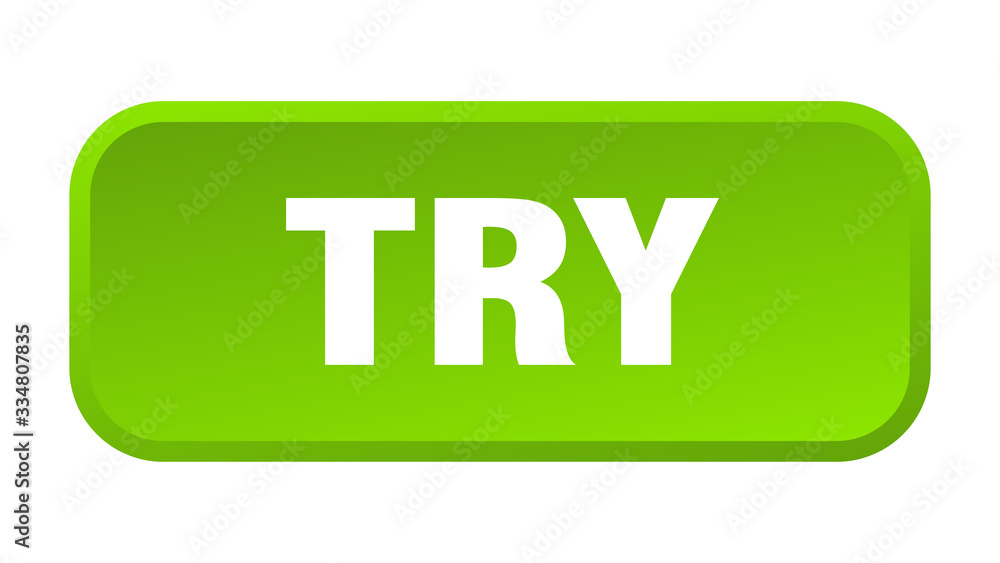 try button. try square 3d push button try button. try square 3d push button