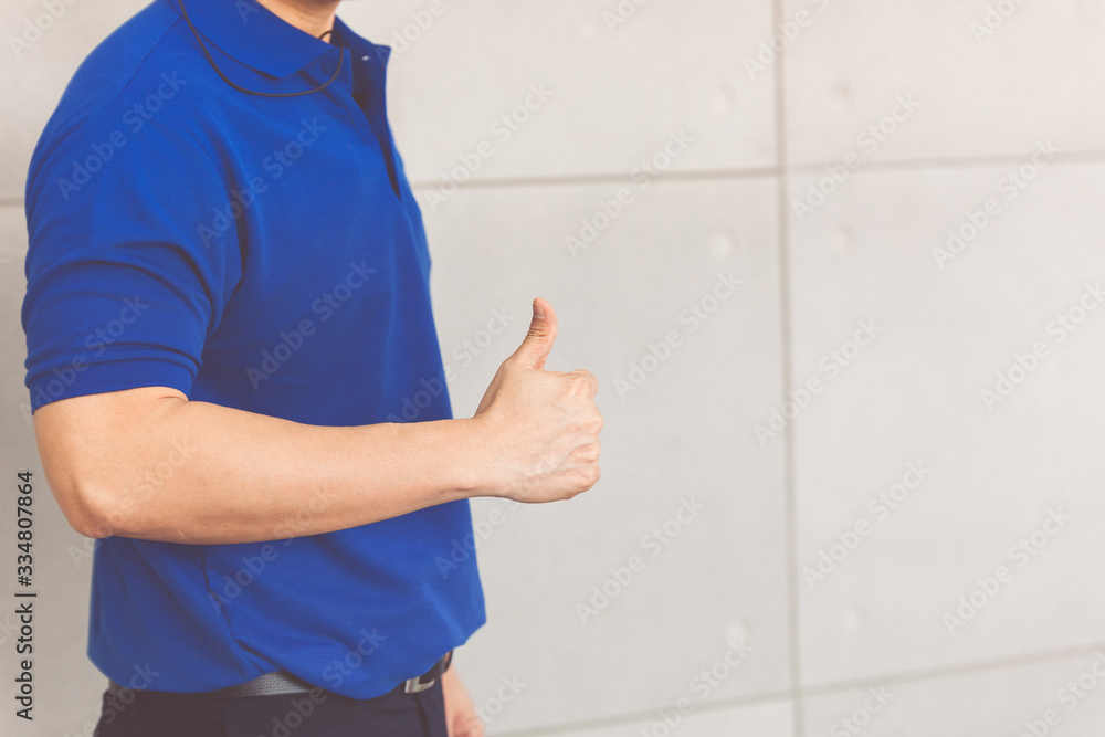 Customer support operator with headset working in call center. customer service operator showing thumbs up in office. Customer support operator with headset working in call center. customer service operator showing thumbs up in office.