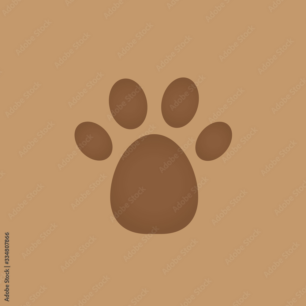 Obraz premium Beast step symbol. vector illustration