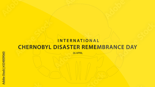 International Chernobyl Disaster Remembrance Day. Vector illustration background.