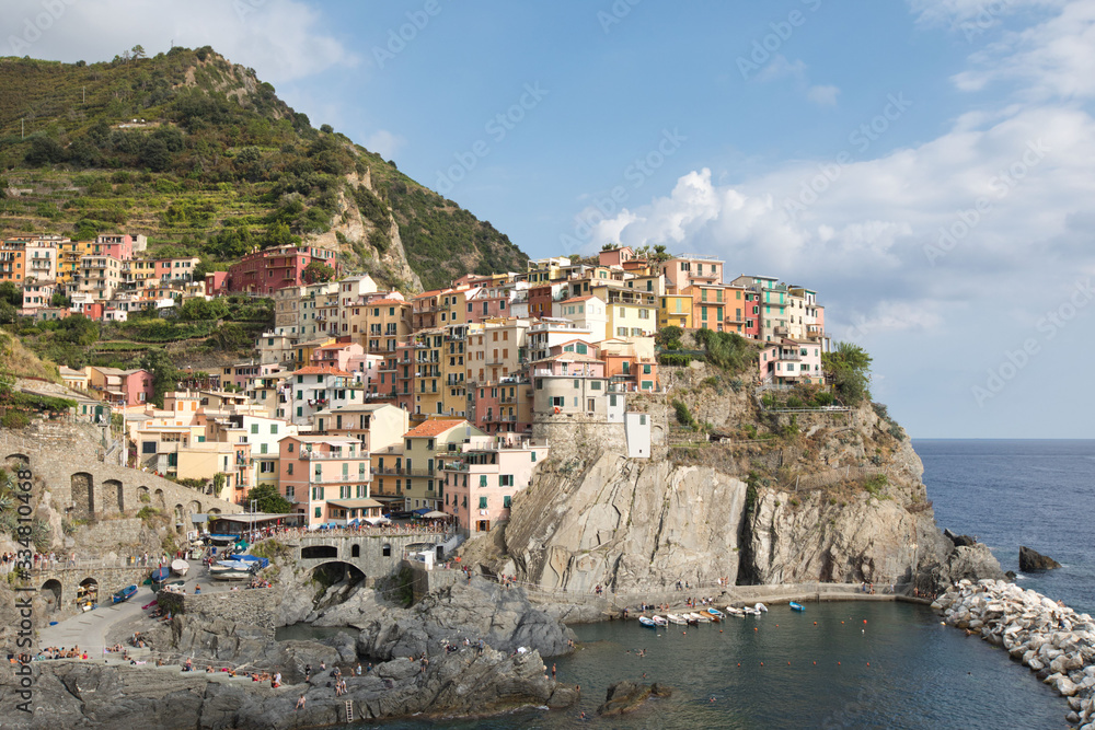 Beautiful scenery of Cinque Terre Manarola