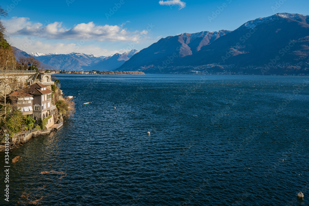 Summer view of lake Maggiore