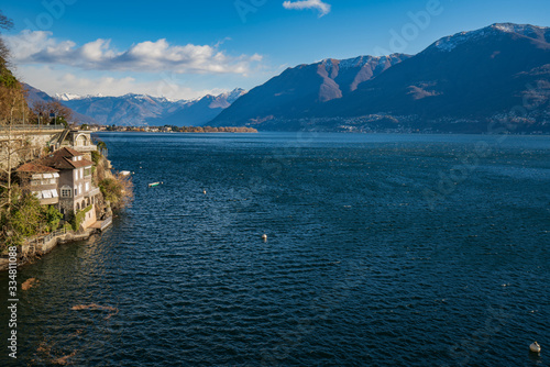 Summer view of lake Maggiore